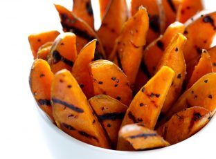 Grilled sweet potato fries