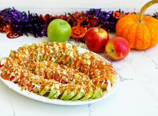 Caramel apple nachos.